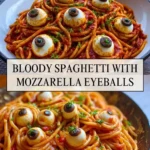Bloody Spaghetti with Mozzarella Eyeballs - Pin 1 - Copy