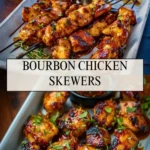Bourbon Chicken Skewers - Pin 1