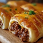 Cheesy Beefy Rolls Recipe