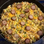 Cheesy Sausage & Rice