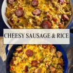 Cheesy Sausage & Rice - Pin 1