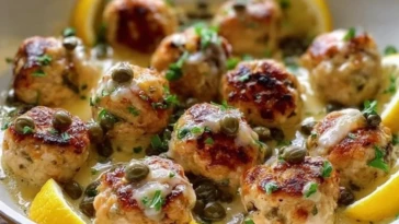 Chicken Piccata Meatballs Recipe