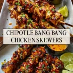 Chipotle Bang Bang Chicken Skewers - Pin 1