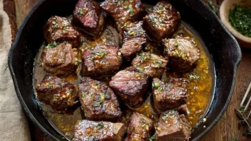 Cowboy Butter Steak Bites