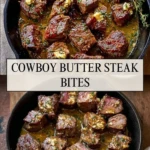 Cowboy Butter Steak Bites - Pin 1