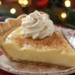 Custard Pie Festive dessert for Christmas Eve