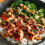 Delicious Sticky Chicken Rice Bowls