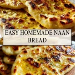 Easy Homemade Naan Bread - Pin 1