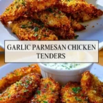 Garlic Parmesan Chicken Tenders - Pin 1