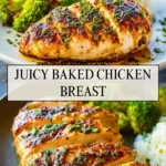 Juicy Baked Chicken Breast - Pin 1