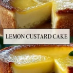 Lemon Custard Cake - Pin 1