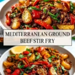 Mediterranean Ground Beef Stir Fry - Pin 1