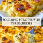 Scalloped Potatoes with Three Cheeses - Pin 1
