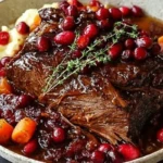 Slow-Braised Beef Roast with Cranberry Balsamic Glaze Recipe