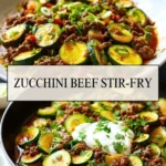 Zucchini Beef Stir-Fry - Pin 1