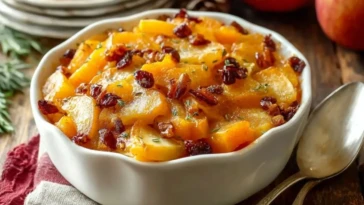 Autumn Butternut Squash Apple Bake
