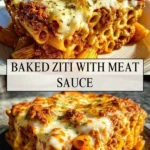 Baked Ziti with Meat Sauce - Pin 1