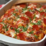 Bubble Up Biscuit Pizza Casserole