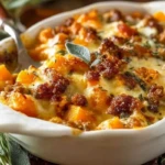 Cheesy Butternut Squash Casserole