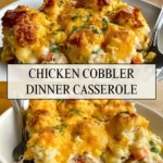 Chicken Cobbler Dinner Casserole - Pin 1