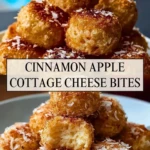 Cinnamon Apple Cottage Cheese Bites - Pin 1