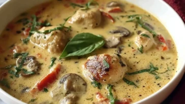 Creamy Dairy Free Marry Me Chicken Soup