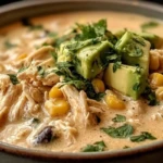 Creamy White Chicken Chili with Cream Cheese Delight