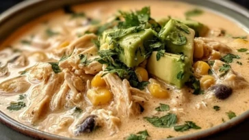 Creamy White Chicken Chili with Cream Cheese Delight