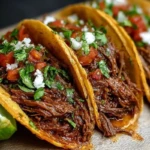 Crockpot Mexican Shredded Beef Tacos
