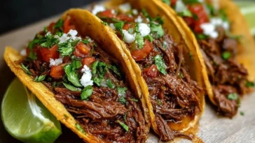 Crockpot Mexican Shredded Beef Tacos