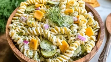 Dill Pickle Pasta Salad
