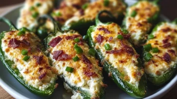 Easy Creamy Jalapeño Poppers
