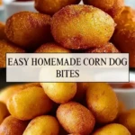 Easy Homemade Corn Dog Bites - Pin 1