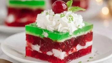Easy Layered Christmas Jello