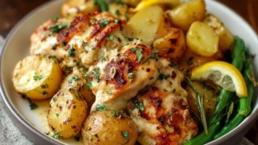 Garlic Parmesan Chicken and Potatoes