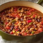 Hearty Turkey Vegetable Chili