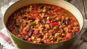 Hearty Turkey Vegetable Chili