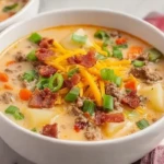 Homemade Cheeseburger Soup