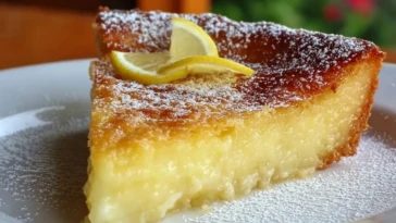 Italian Grandma’s Lemon Custard Cake