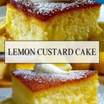 Lemon Custard Cake - Pin 1