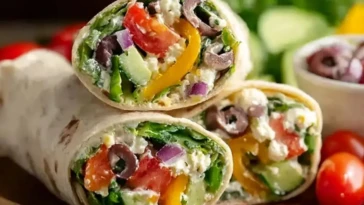 Mediterranean Veggie Wraps