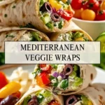 Mediterranean Veggie Wraps - Pin 1