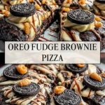 Oreo Fudge Brownie Pizza - Pin 1