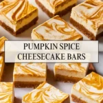 Pumpkin Spice Cheesecake Bars - Pin 1