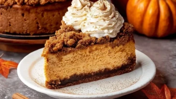 Pumpkin Streusel Cheesecake