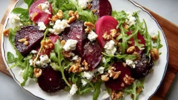 Roasted Beet and Arugula Salad