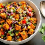 Roasted Sweet Potato Black Bean Salad