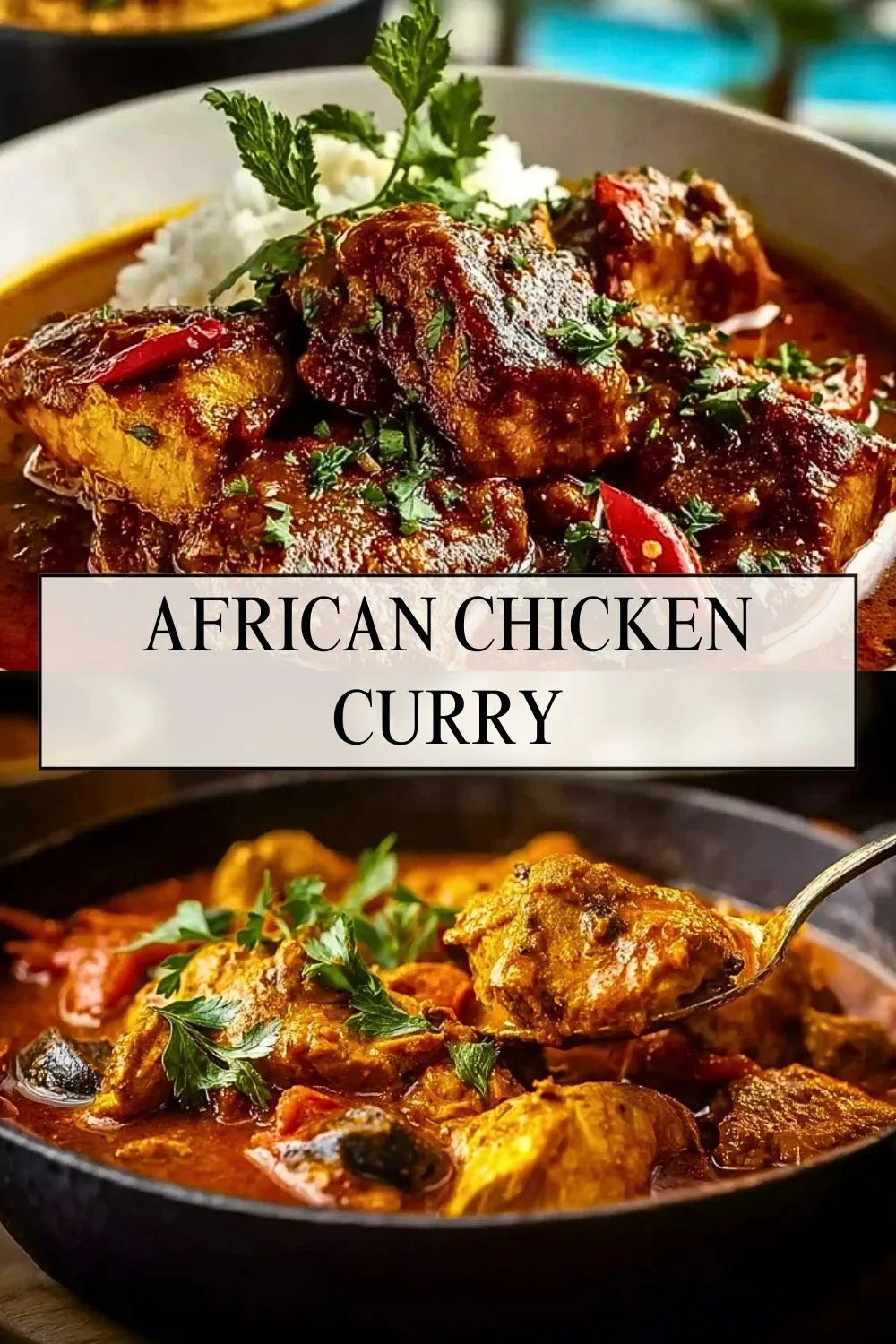 African Chicken Curry - Pin 1