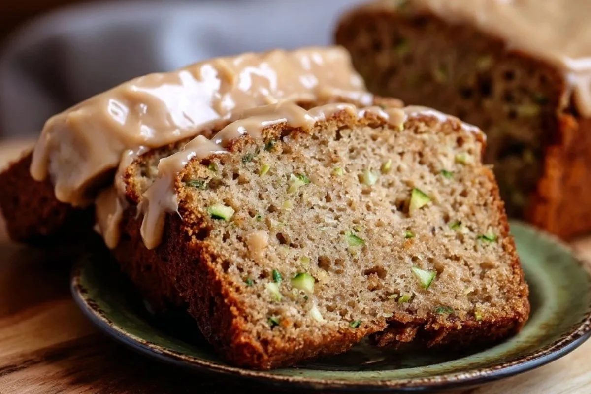 Apple Zucchini Bread with Brown Sugar Frosting