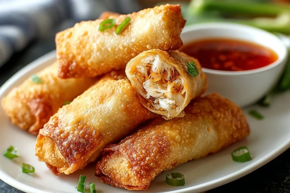 Crab Rangoon Egg Rolls